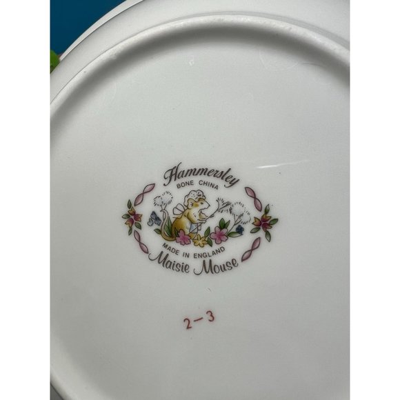 Hammersley Bone China Maisie Mouse 3 Piece Child's Set Cup Bowl Plate England - Picture 6 of 10